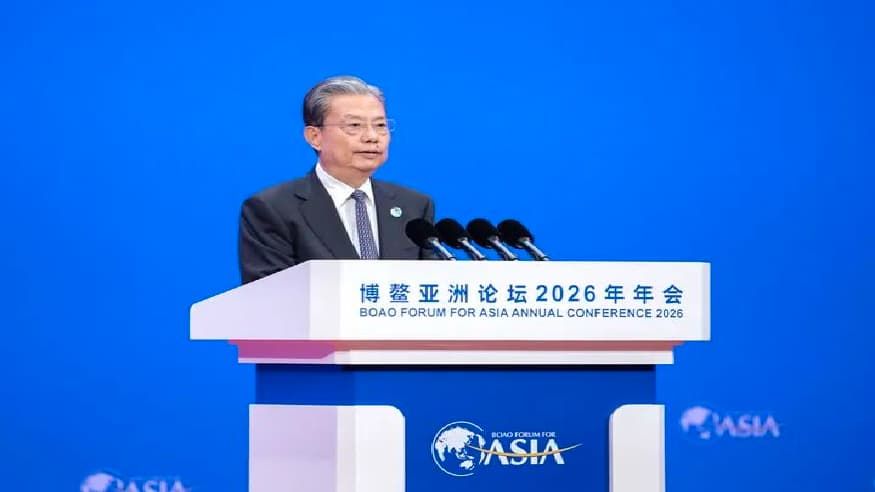 赵乐际委员长出席博鳌亚洲论坛2026年年会全体大会并发表主旨