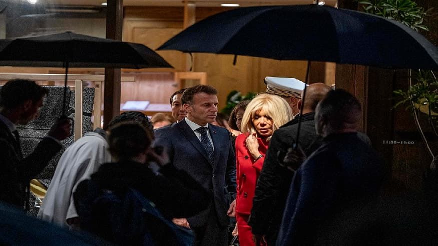 马克龙访日，法国国内不乐观