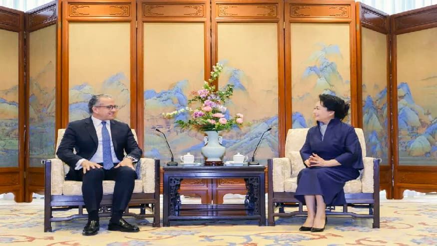 彭丽媛会见联合国教科文组织总干事阿纳尼