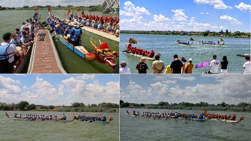 华亚芳公参出席中罗龙舟友谊赛暨端午文化节活动