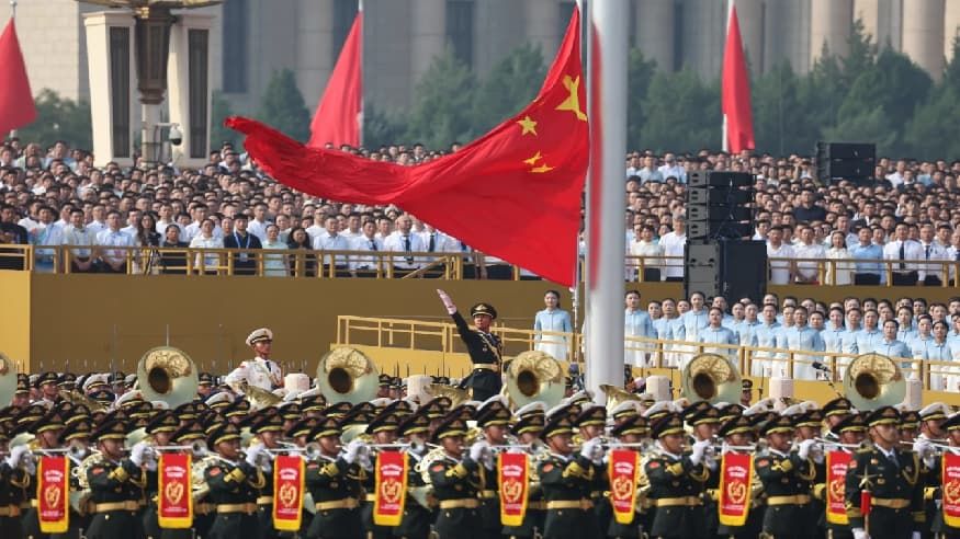 新华社出图！一起重温九三阅兵超燃现场