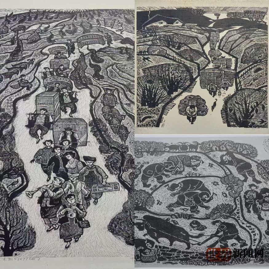 向思楼毕生版画作品回乡陈列项目选址通江调研 进入实质落地阶段
